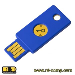กุญแจความปลอดภัย USB-A สีฟ้า มี NFC รุ่น Security Key NFC by Yubico (YA-N)